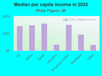 Median per capita income in 2022