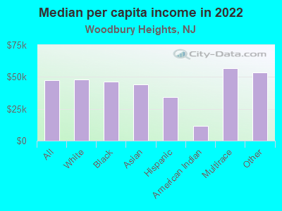 Median per capita income in 2022