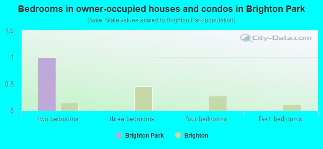 Bedrooms in owner-occupied houses and condos in Brighton Park