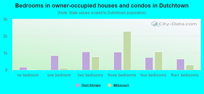 Bedrooms in owner-occupied houses and condos in Dutchtown