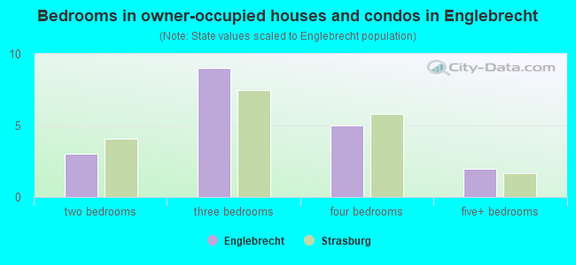 Bedrooms in owner-occupied houses and condos in Englebrecht