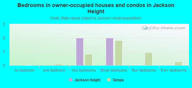 Bedrooms in owner-occupied houses and condos in Jackson Height