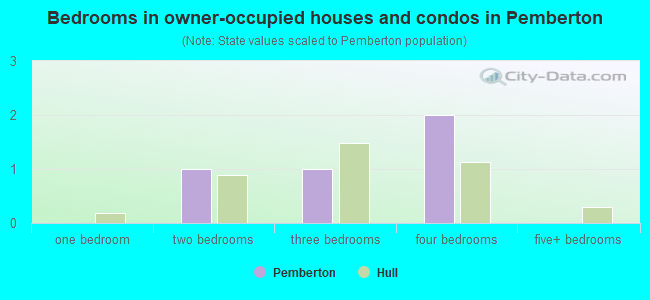 Bedrooms in owner-occupied houses and condos in Pemberton