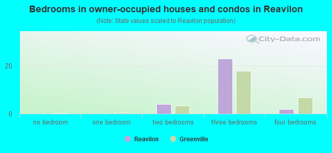 Bedrooms in owner-occupied houses and condos in Reavilon