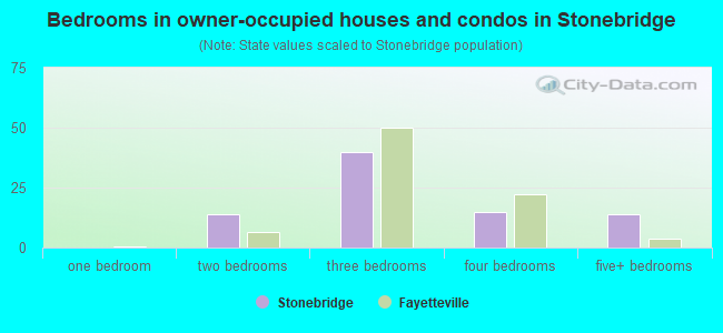 Bedrooms in owner-occupied houses and condos in Stonebridge