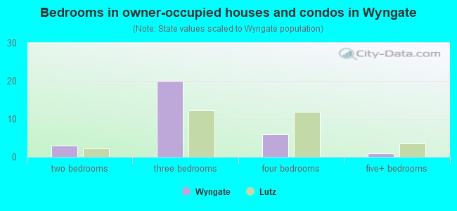 Bedrooms in owner-occupied houses and condos in Wyngate