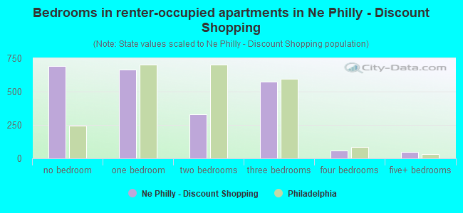 Bedrooms in renter-occupied apartments in Ne Philly - Discount Shopping