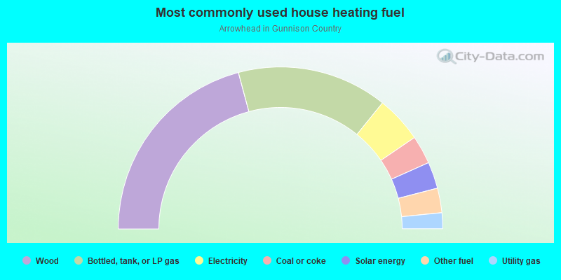 Most commonly used house heating fuel