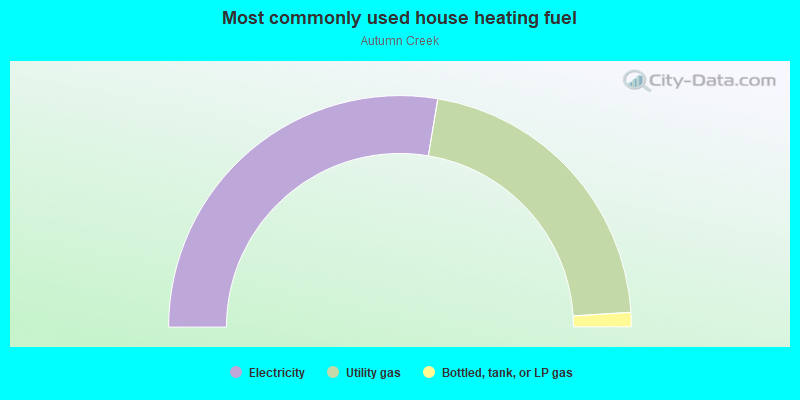 Most commonly used house heating fuel