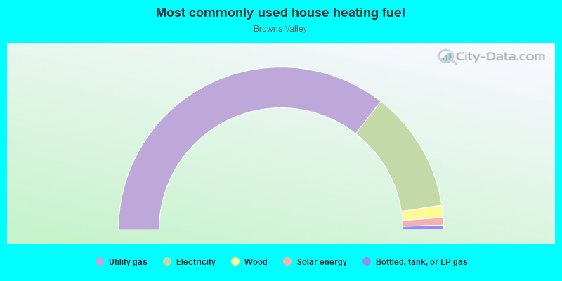 Most commonly used house heating fuel