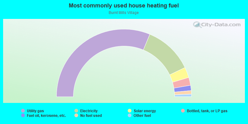 Most commonly used house heating fuel