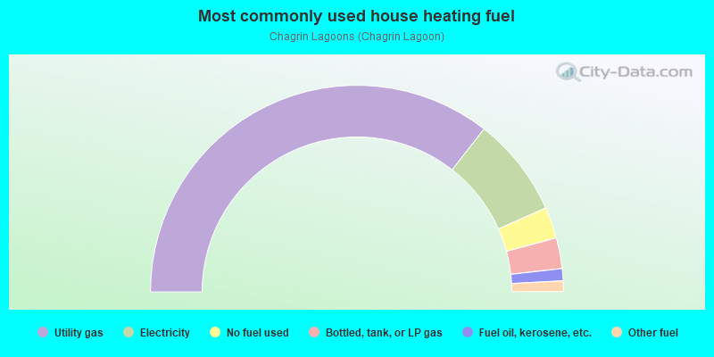 Most commonly used house heating fuel