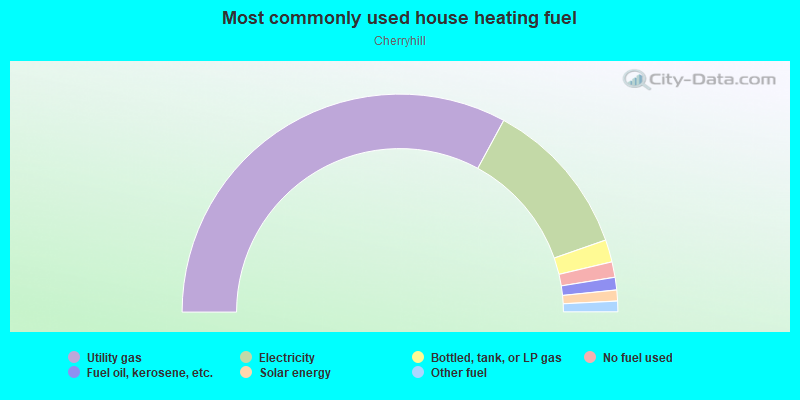 Most commonly used house heating fuel