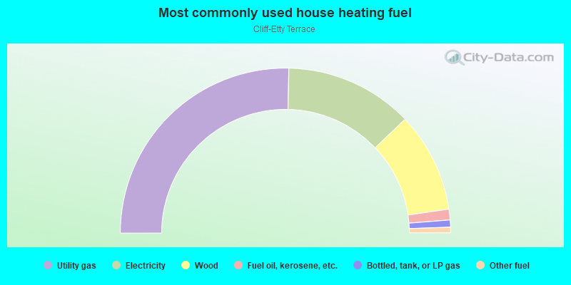 Most commonly used house heating fuel