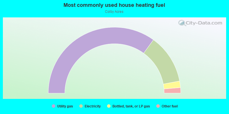 Most commonly used house heating fuel