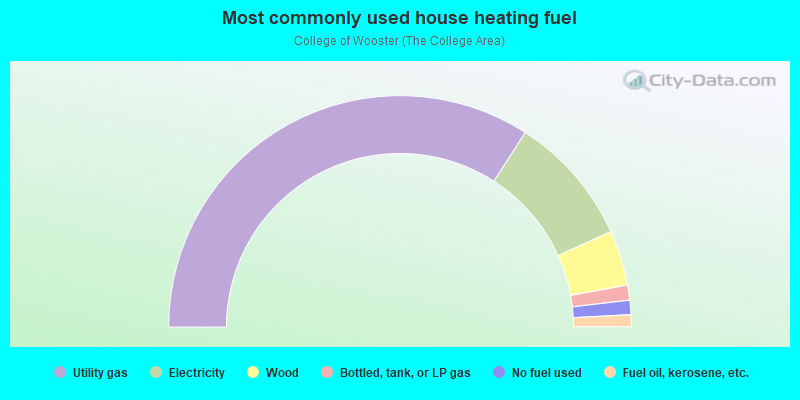 Most commonly used house heating fuel