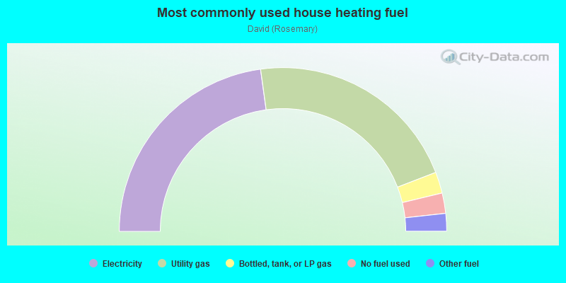 Most commonly used house heating fuel