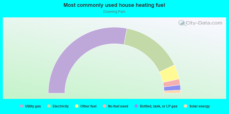 Most commonly used house heating fuel