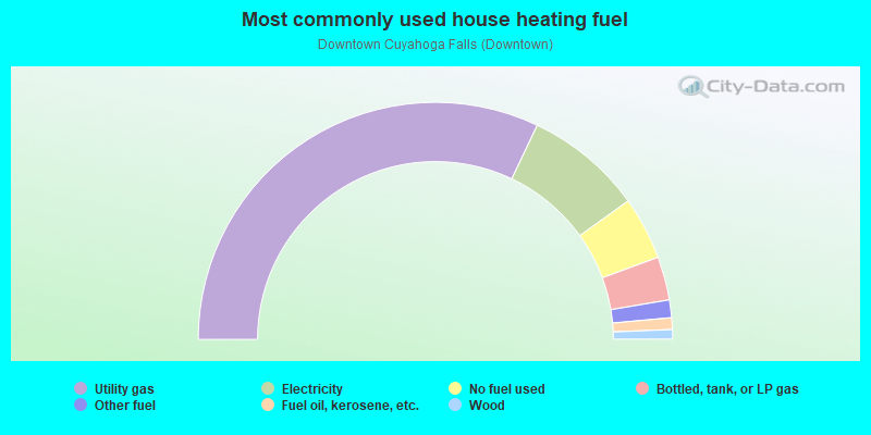 Most commonly used house heating fuel