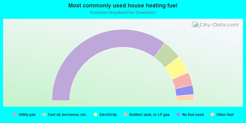 Most commonly used house heating fuel