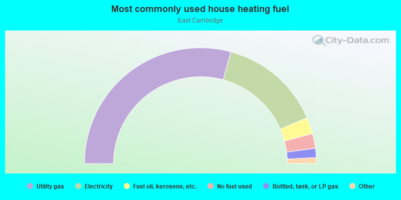 Most commonly used house heating fuel