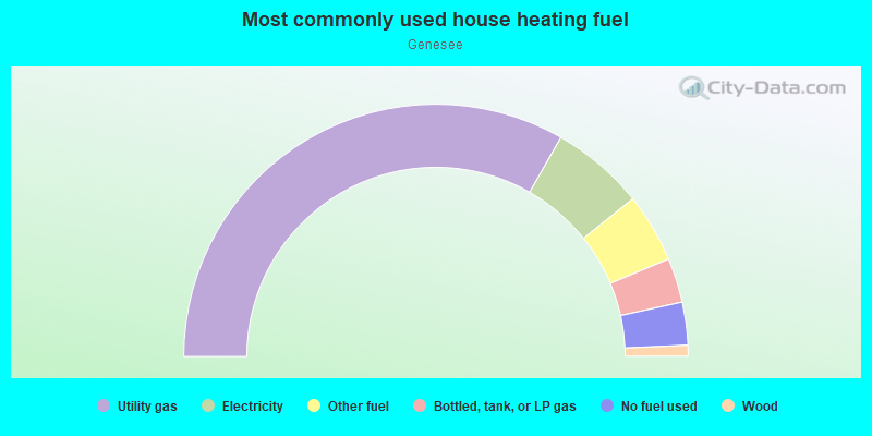 Most commonly used house heating fuel