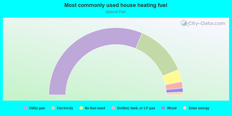 Most commonly used house heating fuel