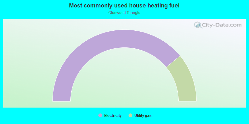 Most commonly used house heating fuel