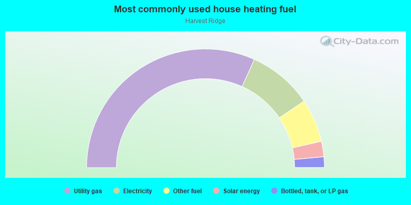 Most commonly used house heating fuel