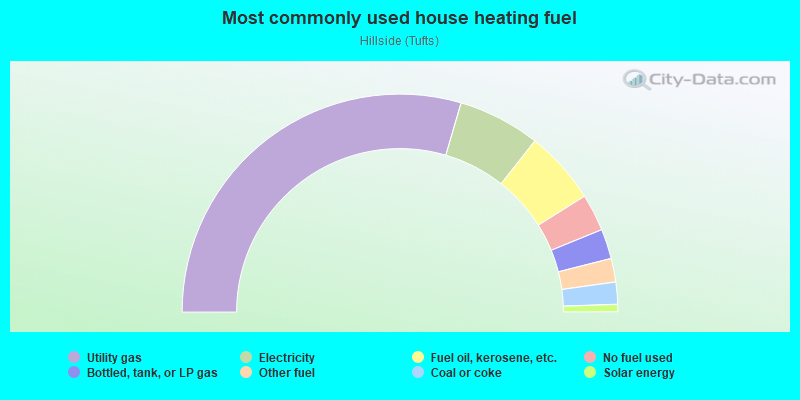 Most commonly used house heating fuel