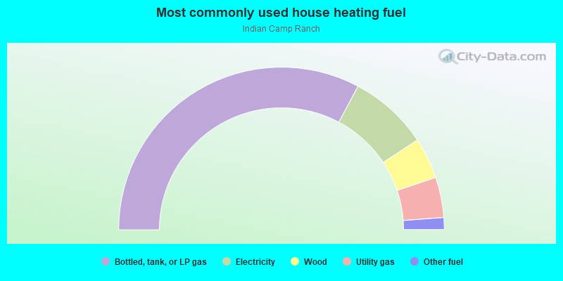 Most commonly used house heating fuel