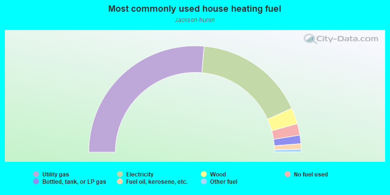 Most commonly used house heating fuel