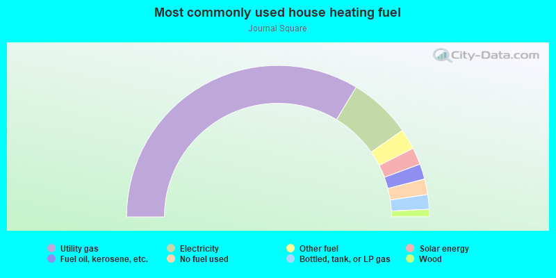 Most commonly used house heating fuel