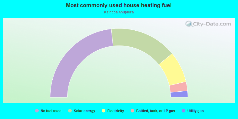 Most commonly used house heating fuel