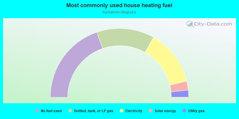 Most commonly used house heating fuel