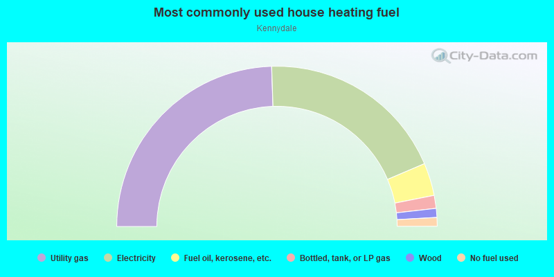 Most commonly used house heating fuel