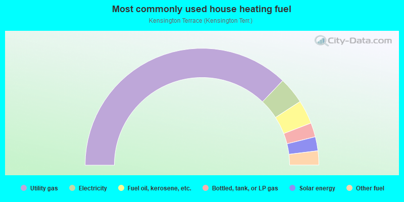 Most commonly used house heating fuel