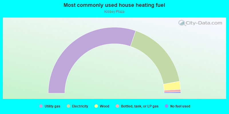 Most commonly used house heating fuel