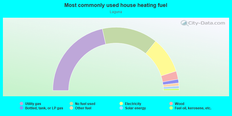 Most commonly used house heating fuel