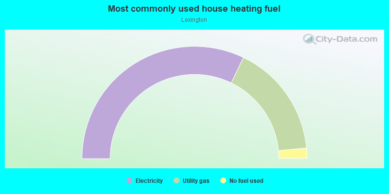 Most commonly used house heating fuel