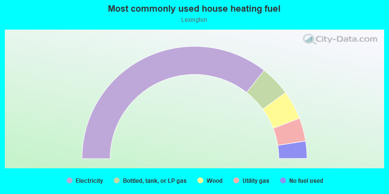 Most commonly used house heating fuel