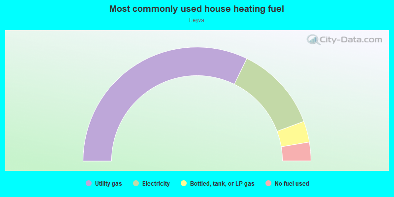 Most commonly used house heating fuel