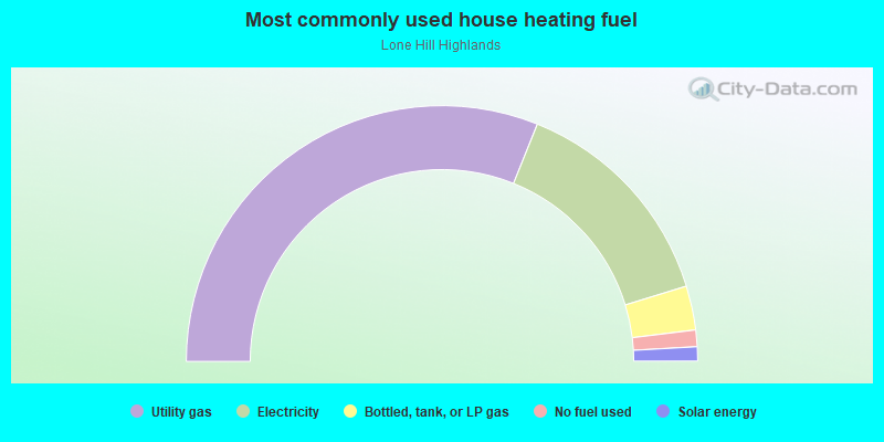 Most commonly used house heating fuel