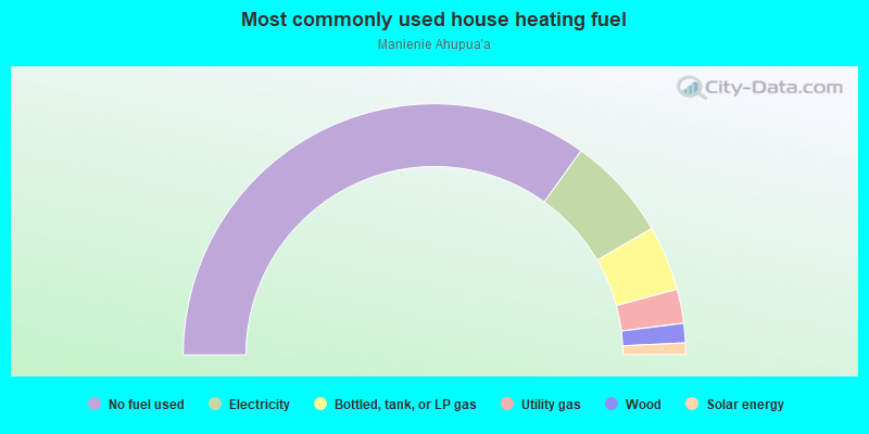 Most commonly used house heating fuel