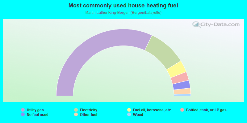 Most commonly used house heating fuel