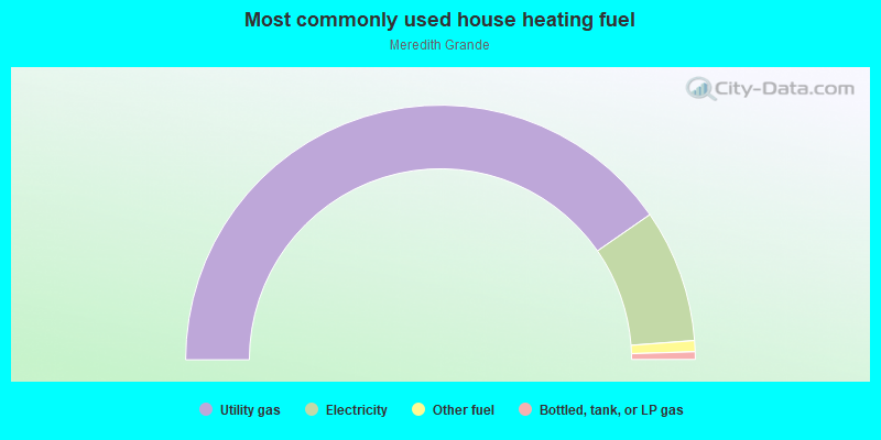 Most commonly used house heating fuel