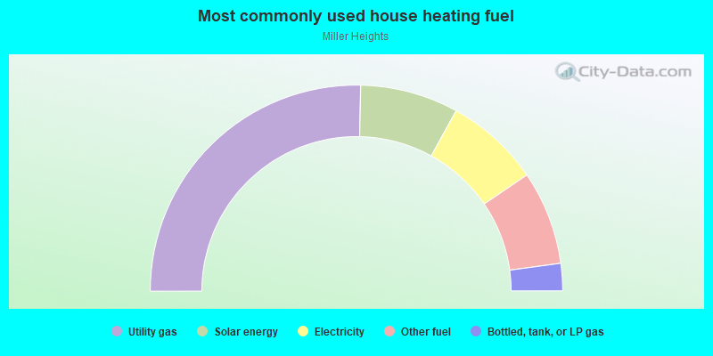 Most commonly used house heating fuel