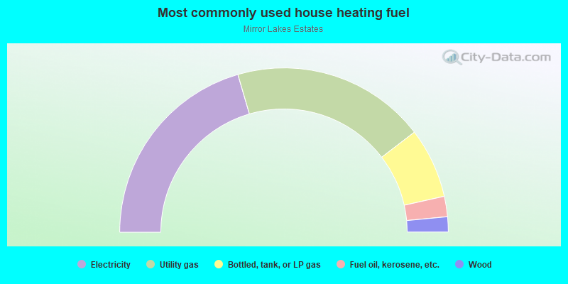 Most commonly used house heating fuel