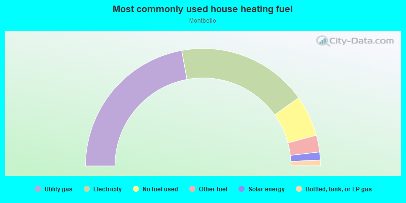 Most commonly used house heating fuel