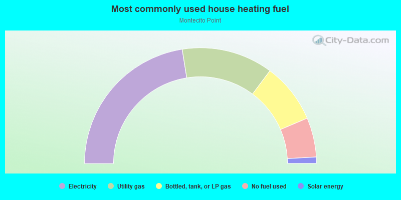 Most commonly used house heating fuel